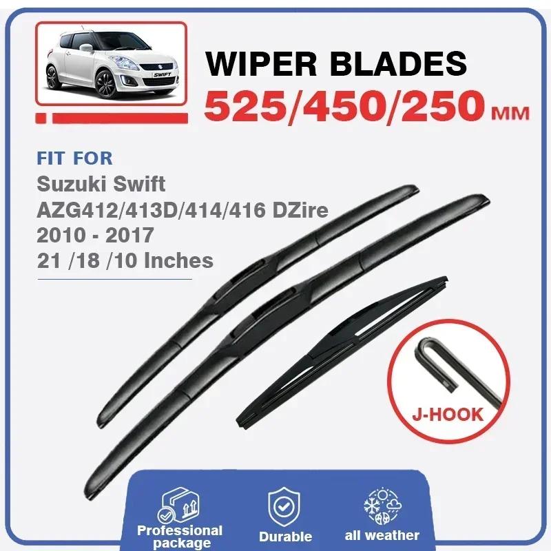 Balais d'essuie-glace hybrides avant et arrière de voiture, pour Suzuki Swift AZG 412 413D 414 416 2