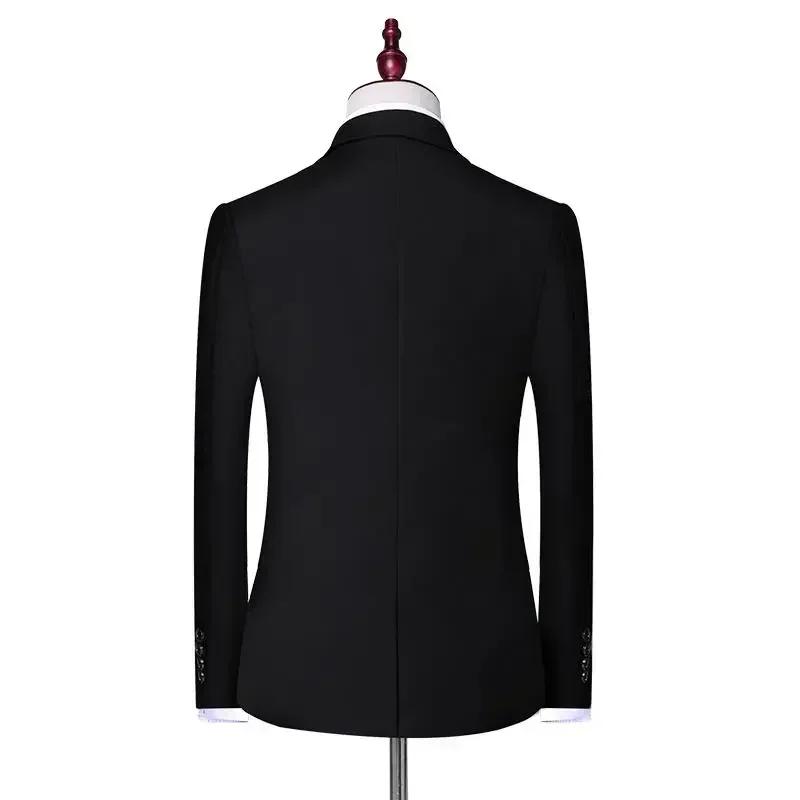 Costume uni pour homme S-8XL, mode décontractée, extérieur, gentleman, affaires, mariage, coupe ajus