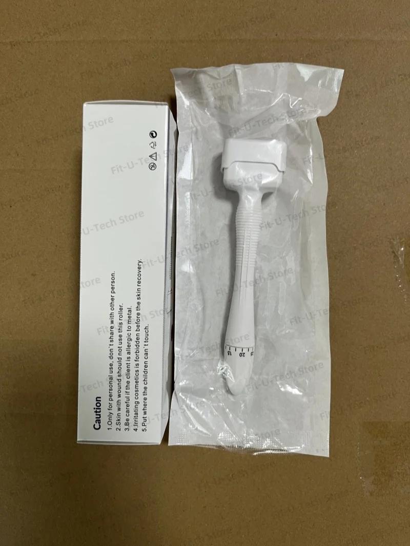 En vente Derma timbre Microneedling visage rouleau masseur réglable titane aiguille longueur soins d