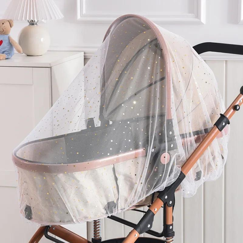 Moustiquaire pare-soleil pour chariot de bébé, filet universel pour landau, Buggys, filet anti-insec