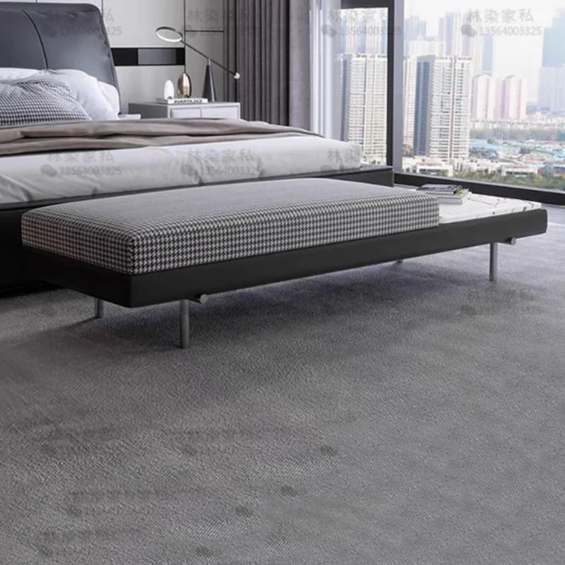 Pouf doux escabeau Salon nordique design hôtel luxe mode gain de place pied Tabouret chambre décor T