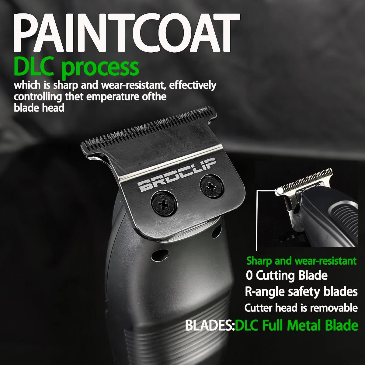 BRDCLIP FA1981 7500 tr/min professionnel X tondeuse à cheveux 0 Distance DLC lame barbier 1500mAh fi