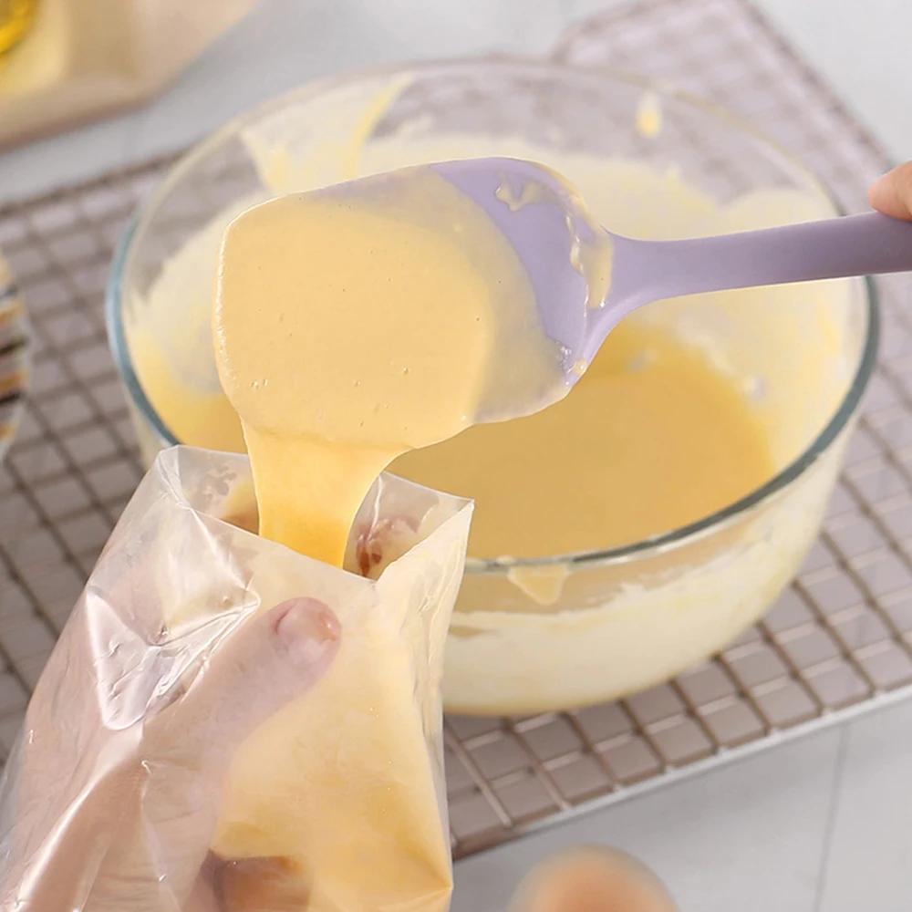 Pelle intégrée en forme de T en Silicone de qualité alimentaire, petite pelle à mélanger pour crème