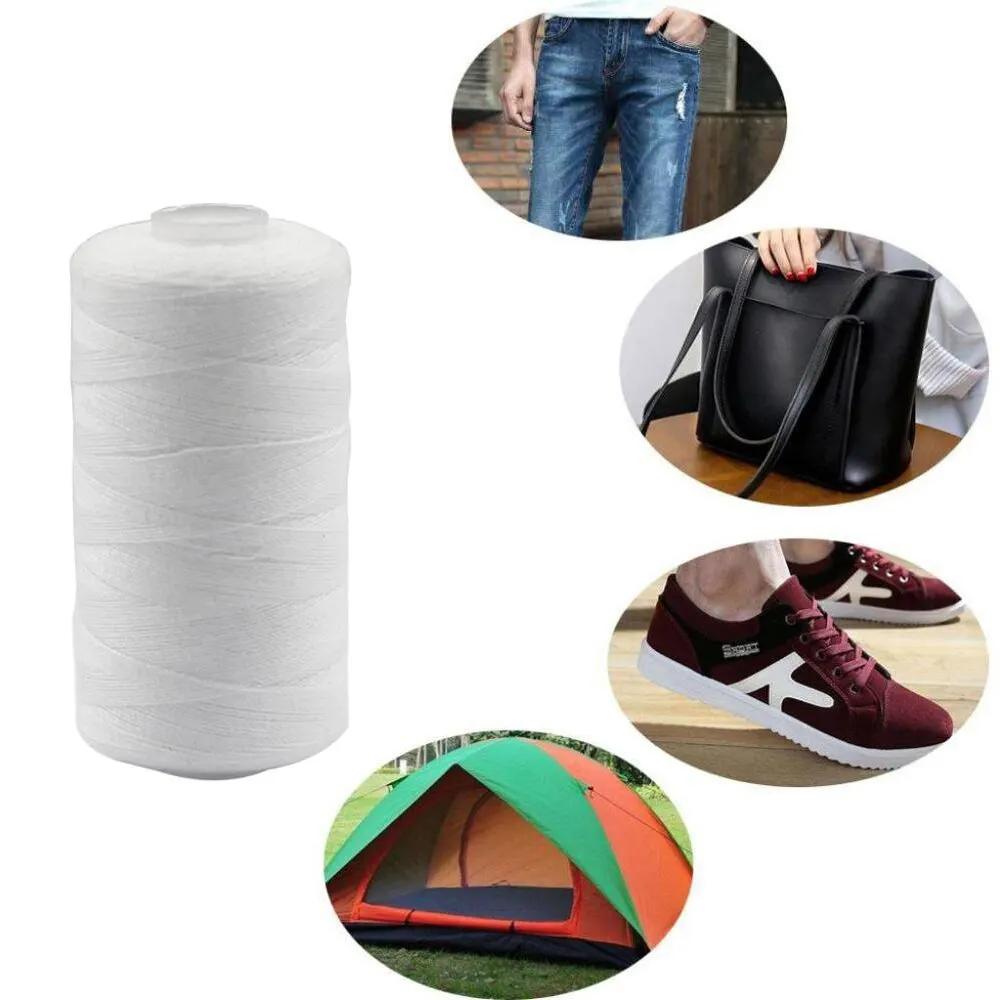 Ensemble de fils à coudre en polyester pour machines à main, Végétde bricolage, 500m, 2 pièces