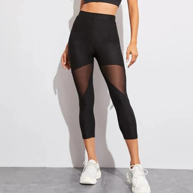 Leggings gothiques pour femmes, pantalon Design en maille, grande taille, noir, vêtements de sport,