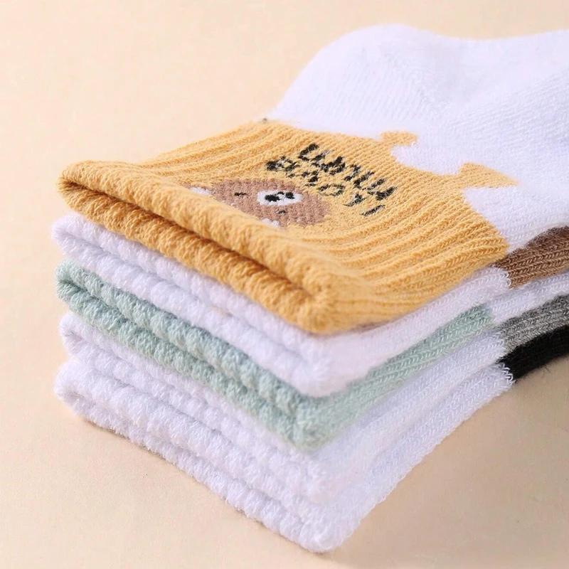 5 paires de chaussettes pour bébé, chaussettes basses extensibles à la cheville, pour nouveau-né, ga
