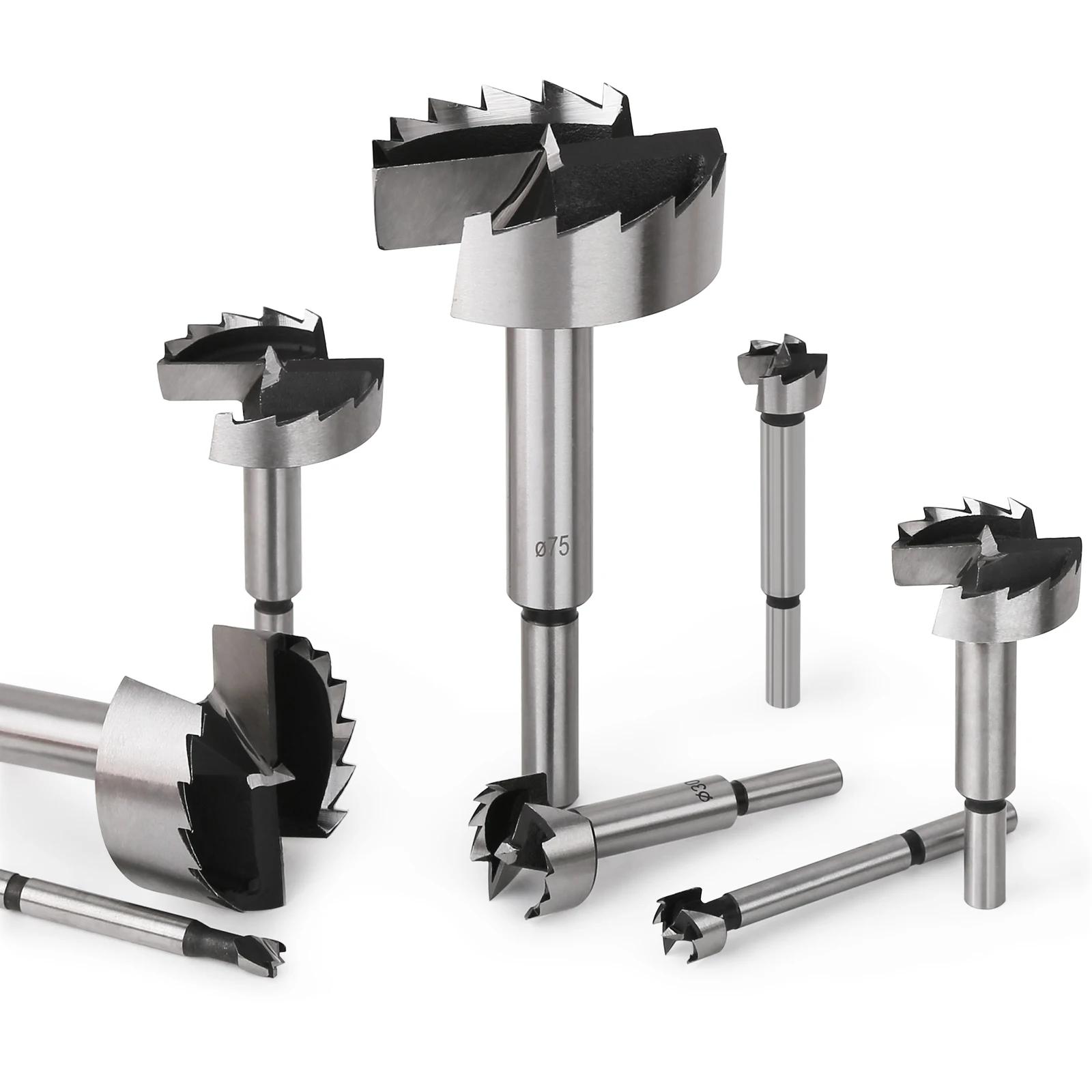 Versery 1 pièce 6mm-100mm Forstner outils de travail du bois scie cloche charnière forets alésage ti