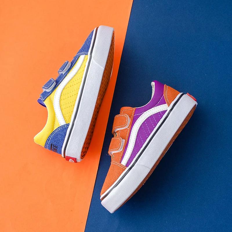 Opoee-Chaussures Respirantes en Toile Colorée pour Enfant Garçon et Fille, Version Coréenne, Nouvell