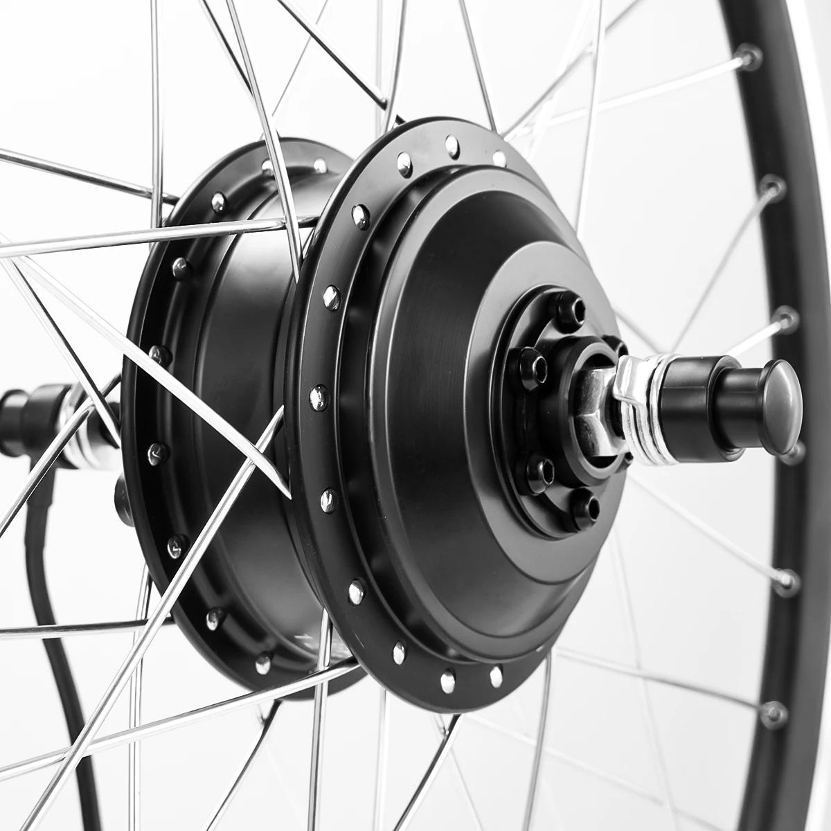 Kit de motorisation de vélo électrique, moteur intégré dans le moyeu de la roue avant/arrière, 36/48