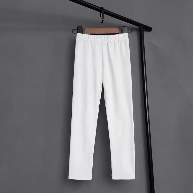 Leggings moulants solides pour enfants, pantalons pour documents, pantalons pour enfants, pantalons