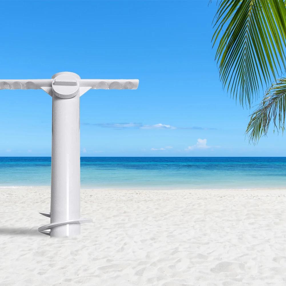 Support de parapluie de plage rotatif 3/5, inserts coupe-vent, équipement de prise de parapluie en s