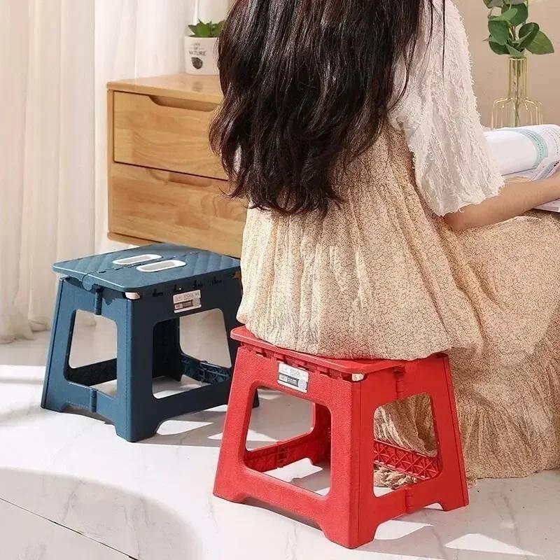 Tabouret pliant Portable pour enfants et adultes, chaise de selle en plastique épais pour activités