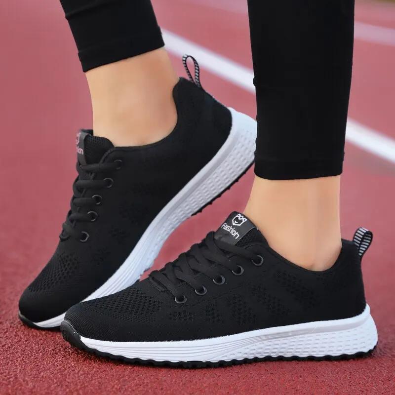 Chaussures de course légères femmes sneakers confortables jogging tennis sport