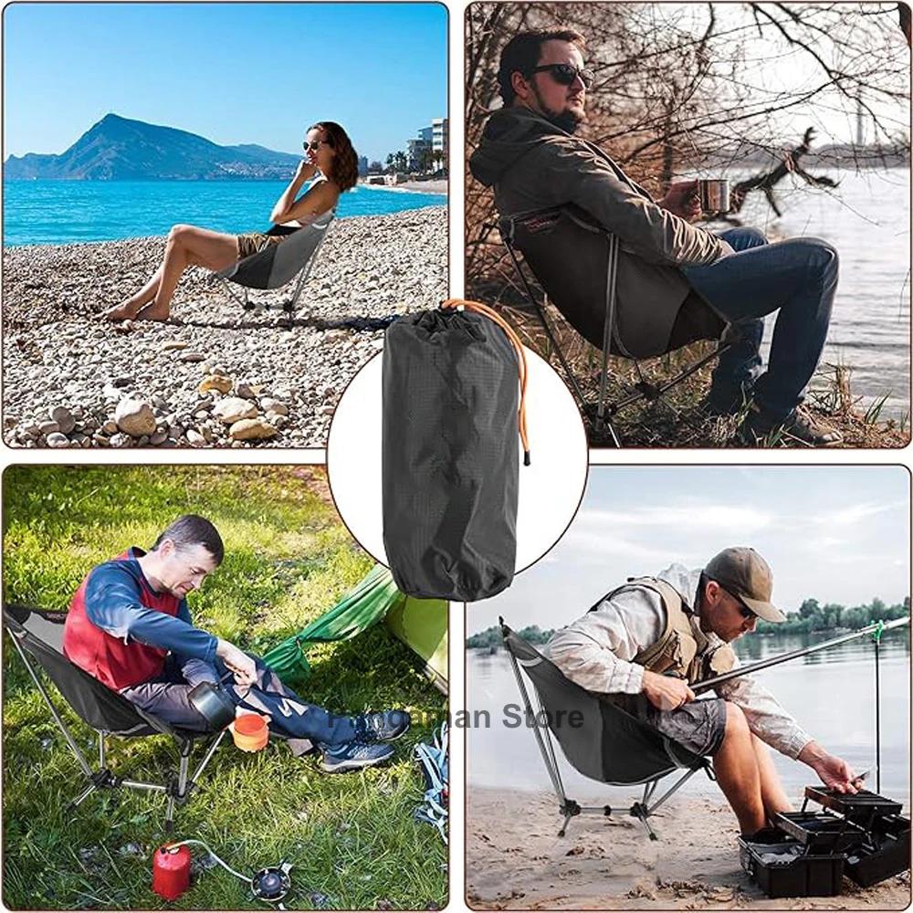 Chaise Pliante Ultra Légère pour Canoë, Camping, Randonnée - Pliable et Transportable