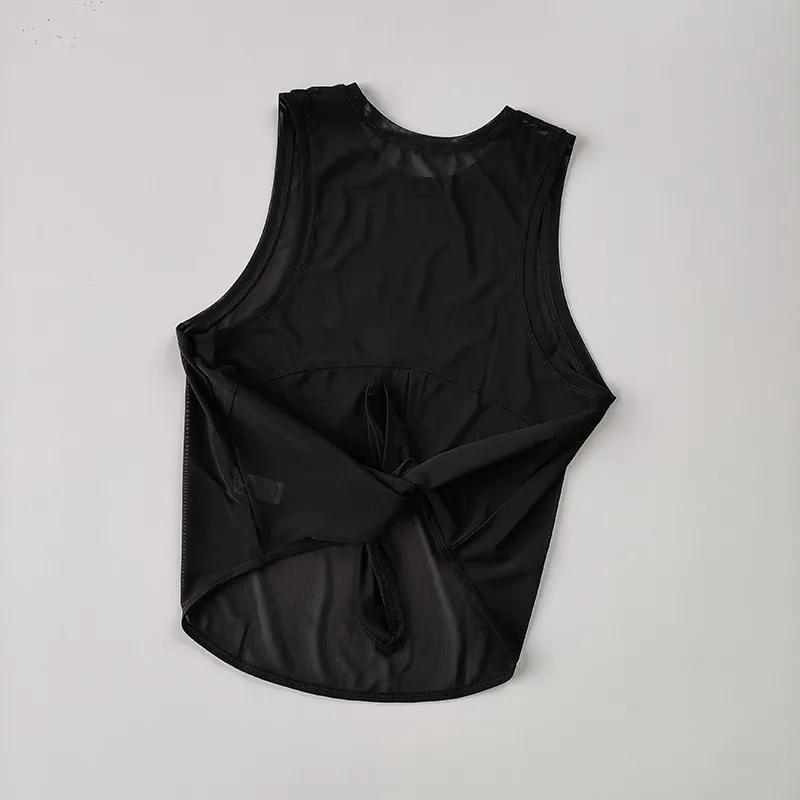 Gilet de sport à séchage rapide pour femmes, T-Shirt de course sans manches, haut de Fitness ample,