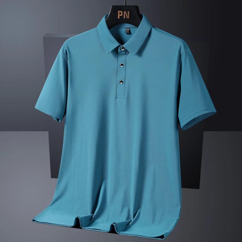 Été grande taille 7xl 8xl 9xl Polo hommes séchage rapide glace soie respirant Polo hommes surdimensi