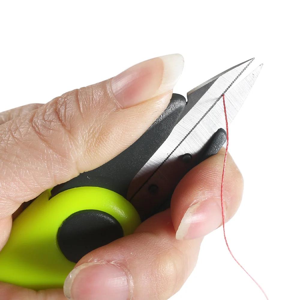 Ciseaux pliables en forme de crevette, coupe-ligne de pêche, pince à tondeuse, Kit d'outils à nœud r