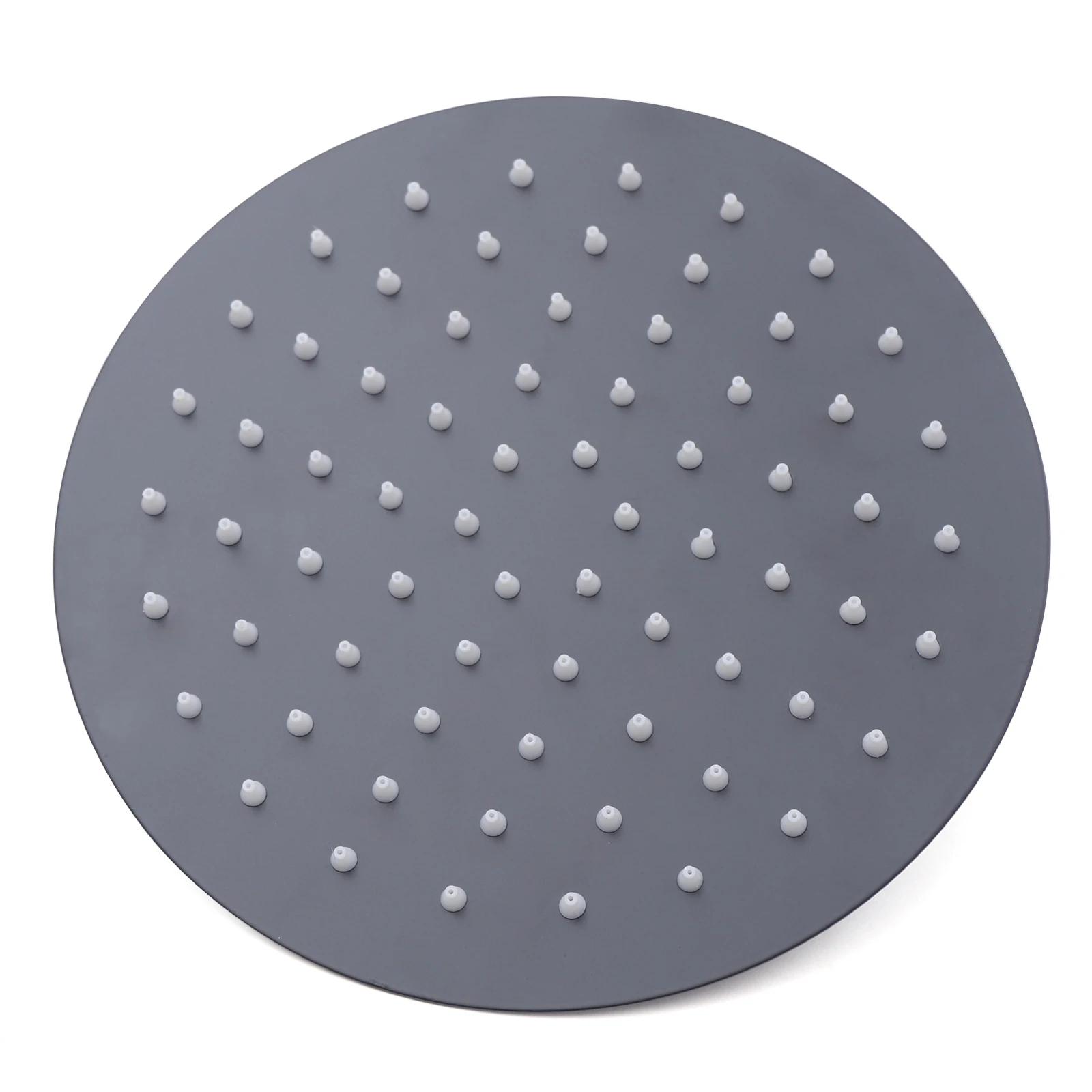 HOShower-Pommeau de douche à effet pluie noir avec assujetde centre commercial