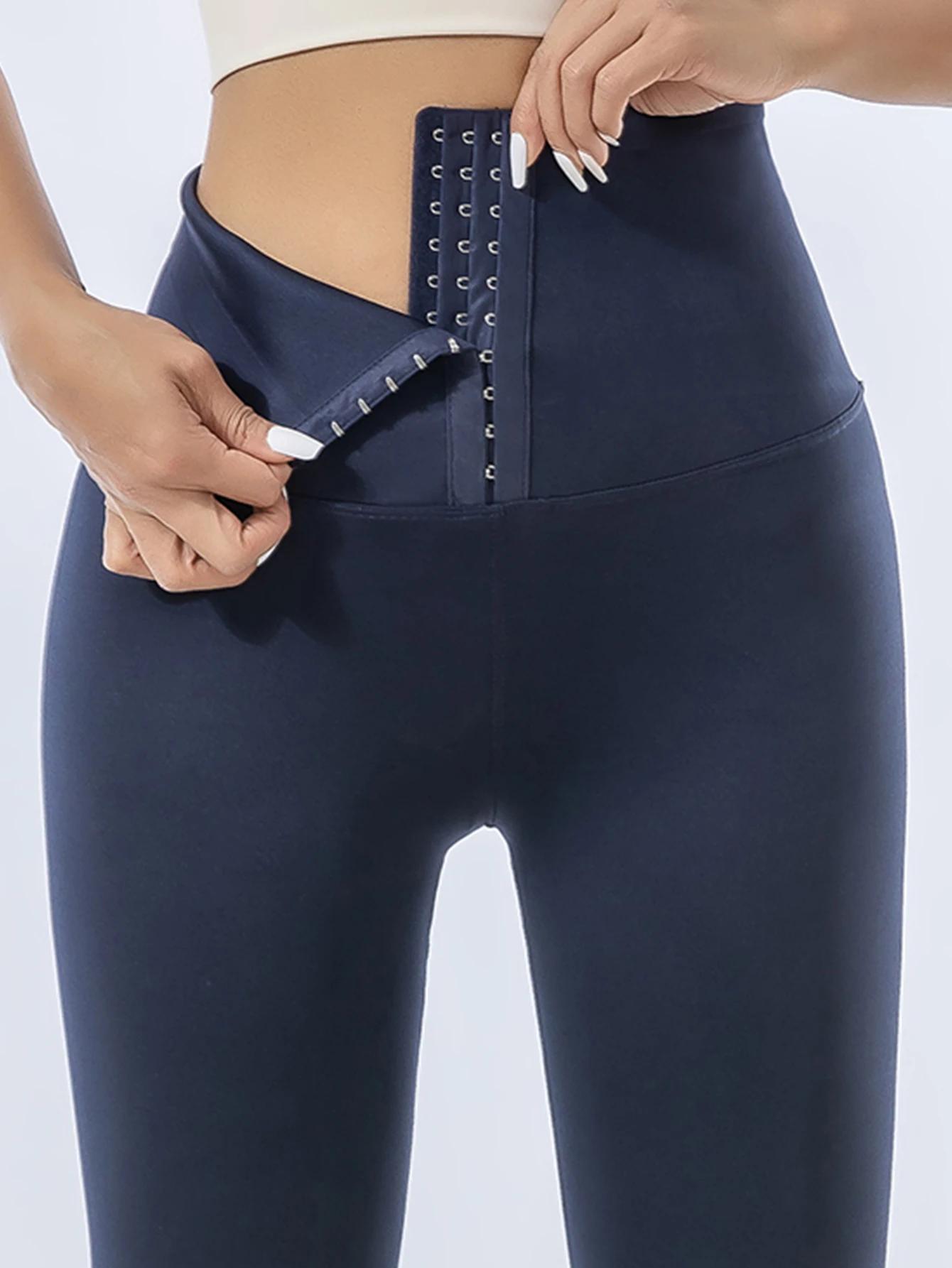 Pantalon requin boutonnage taille haute taille compression hanche ascenseur pantalons de yoga Europe