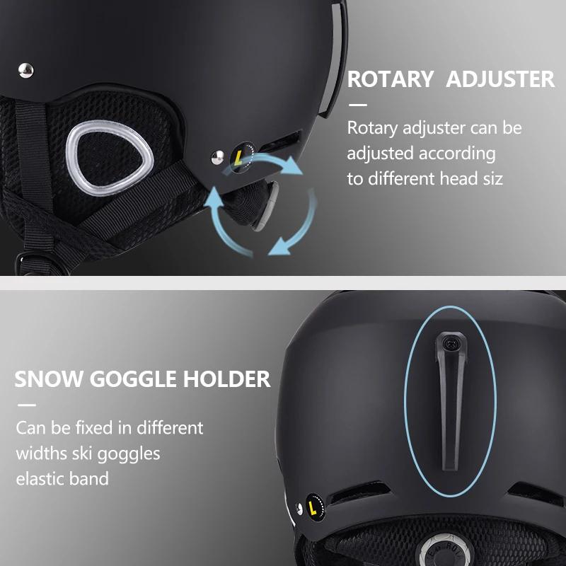 Horntour nouveau casque de Ski ABC + EPS haute qualité garder au chaud casque de Ski Anti-impact pou