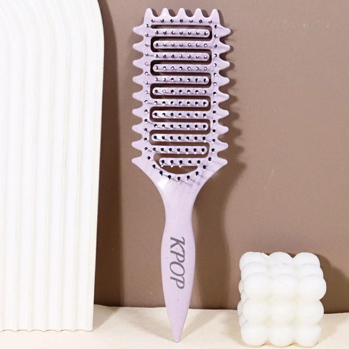 Brosse à friser KPOP - Poils en nylon et manche ABS pour créer une coiffure bouclée Spécial pour per