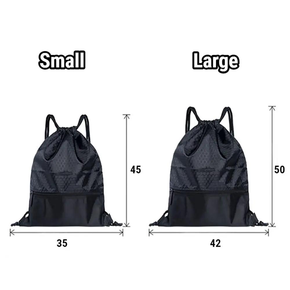 Sac à dos Oxford étanche pliable unisexe, sac à fermeture éclair, poche Wstring, rangement pour casq