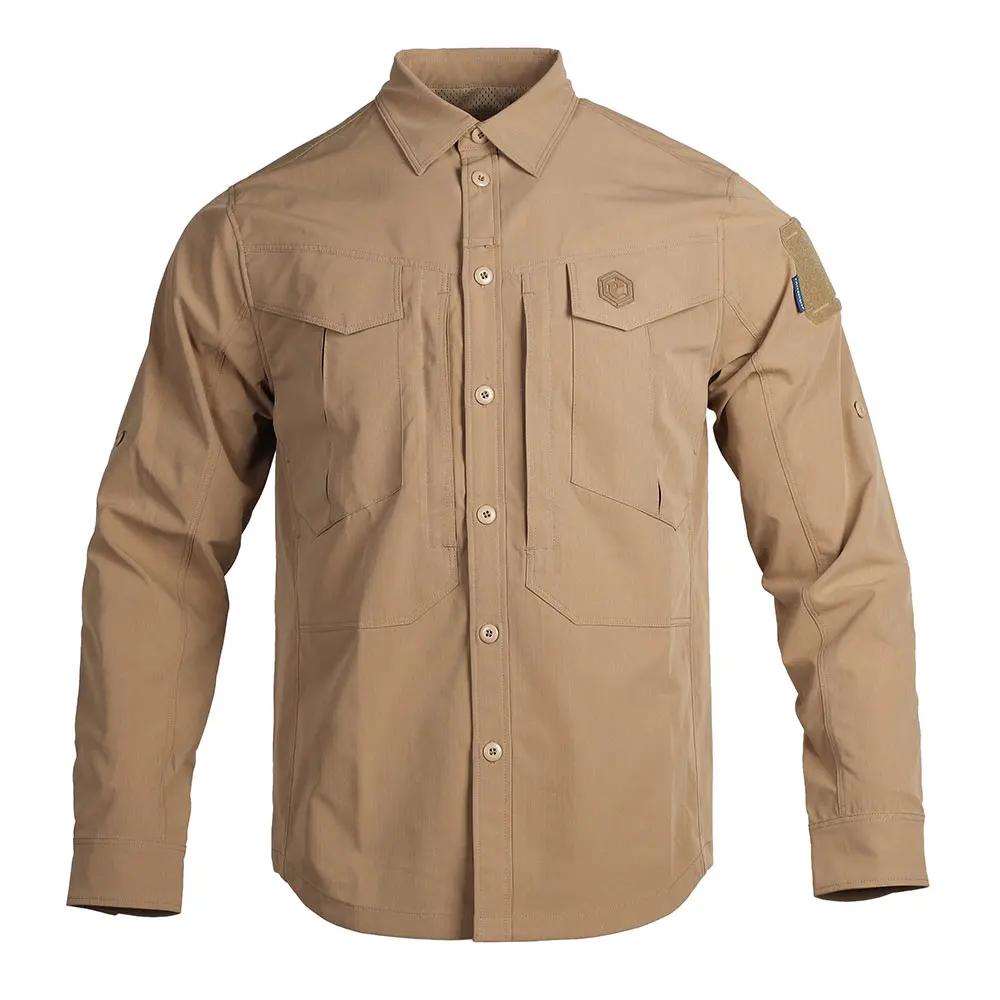 Emersongear bleu étiquette Persecutor chemise tactique hommes manches longues T-shirts hauts chasse