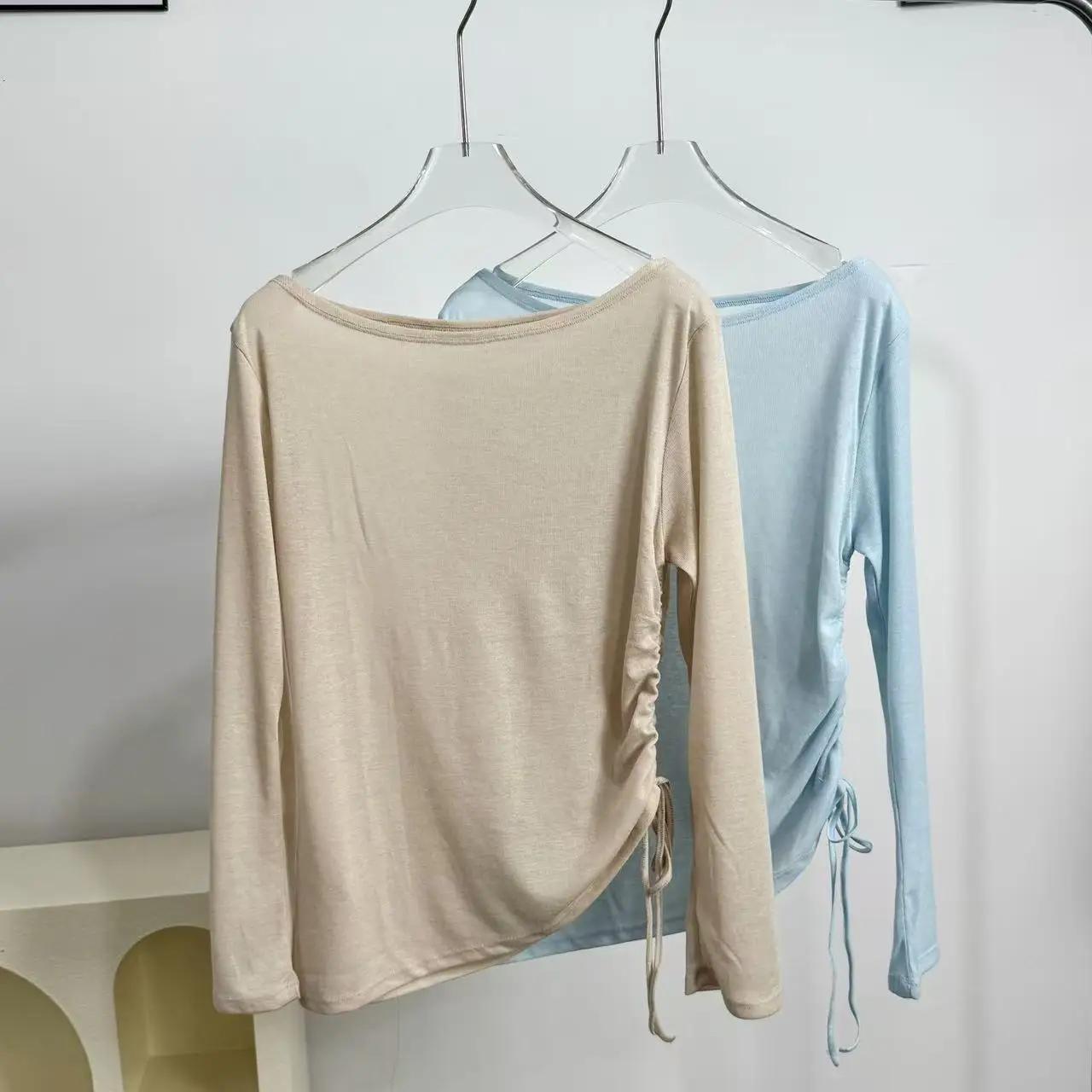 Chemise de sport à manches longues pour femmes, vêtements de Yoga, T-Shirt de Fitness, de course à s