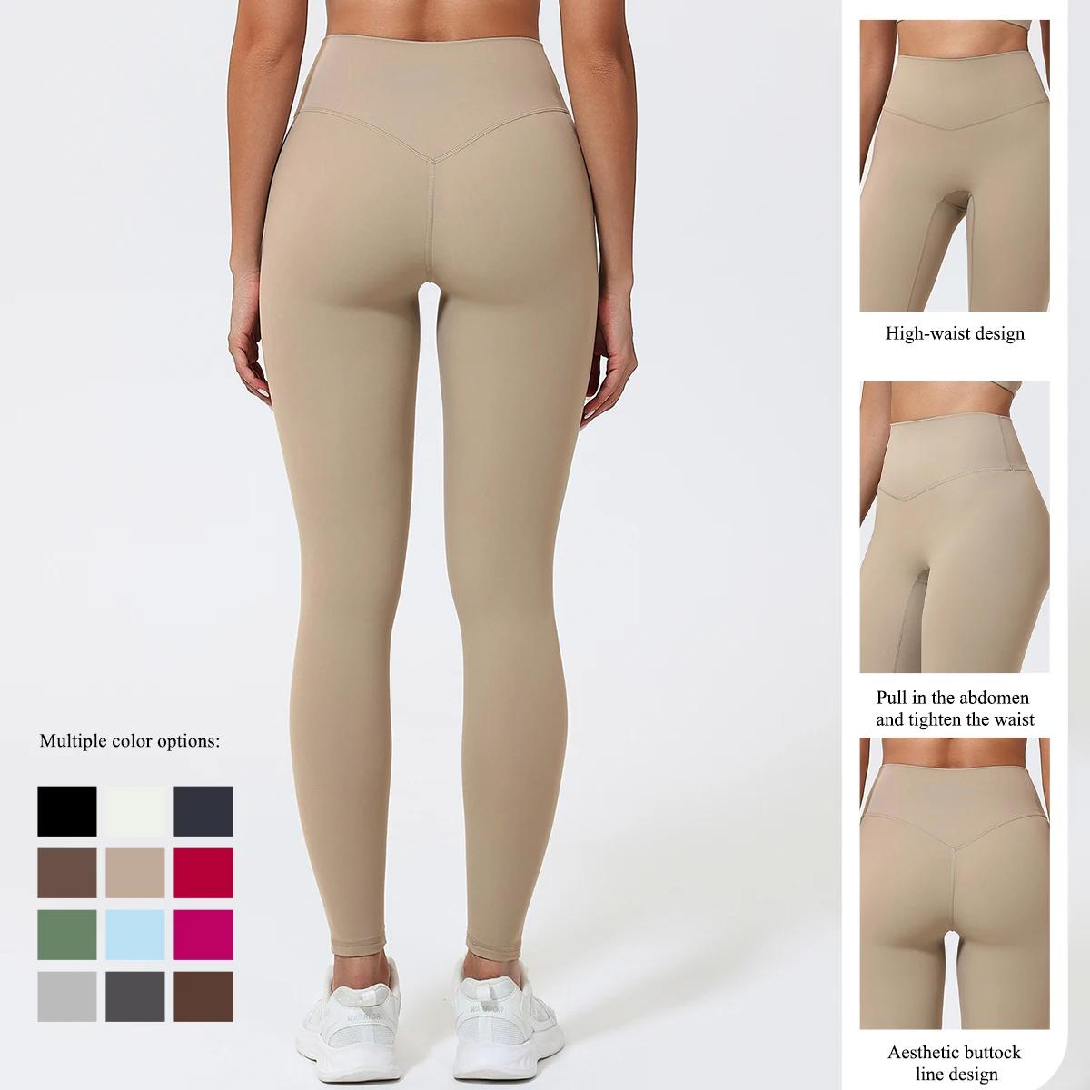 Legging Sport Été Taille Haute Femme - Pantalon Gym Course Yoga Extensible Fitness