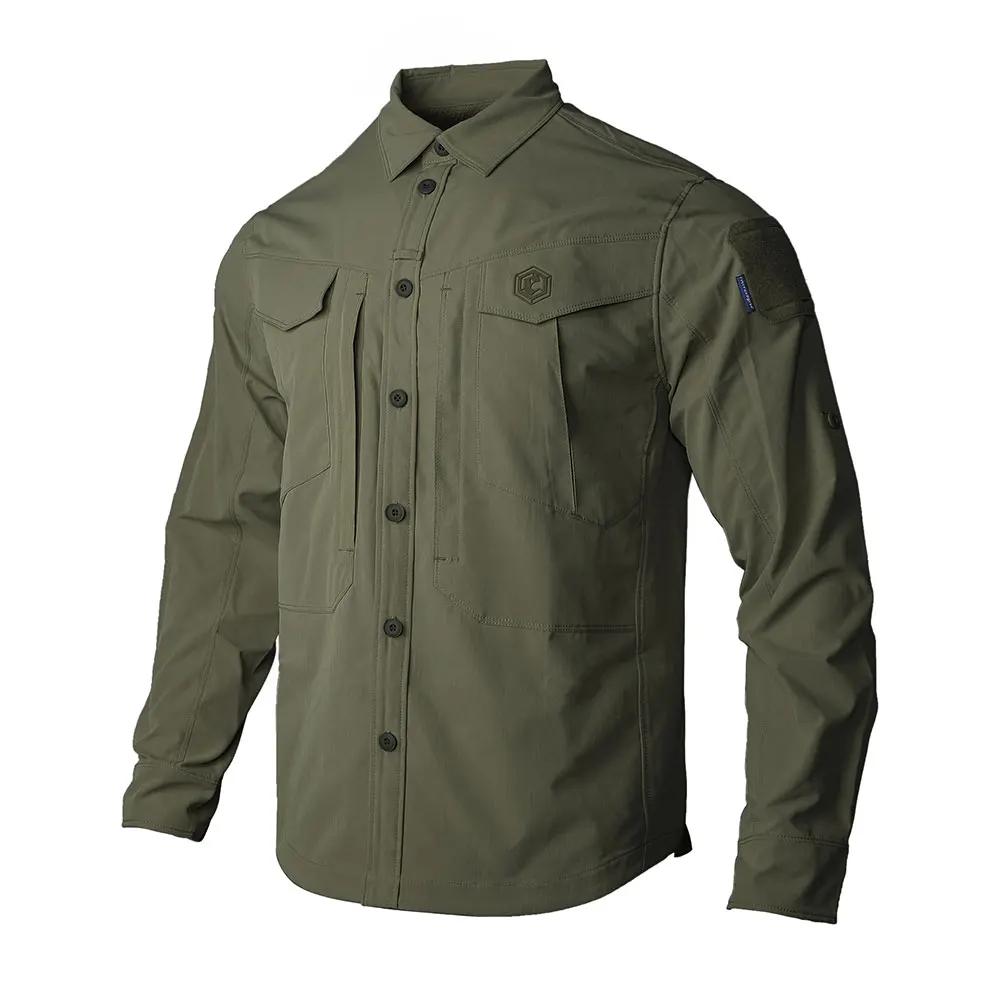 Emersongear bleu étiquette Persecutor chemise tactique hommes manches longues T-shirts hauts chasse