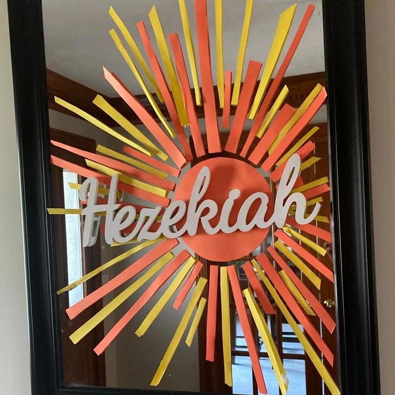Panneau Mural en Bois avec Nom Personnalisé pour Chambre d'Adolescent et d'Enfant