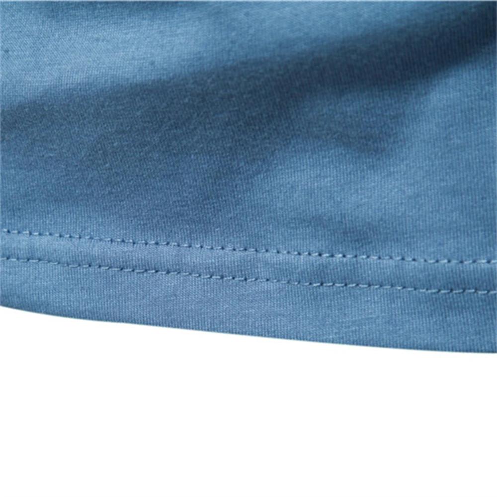 AIOPESON T-shirt en coton de couleur unie pour hommes Chemises décontractées à manches longues pour