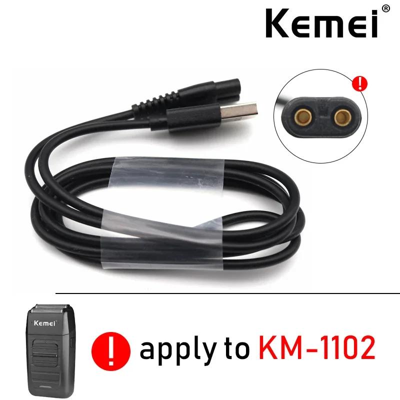 Pour Kemei KM-1102 Original USB chargeur câble professionnel tondeuse à cheveux tondeuse à cheveux a