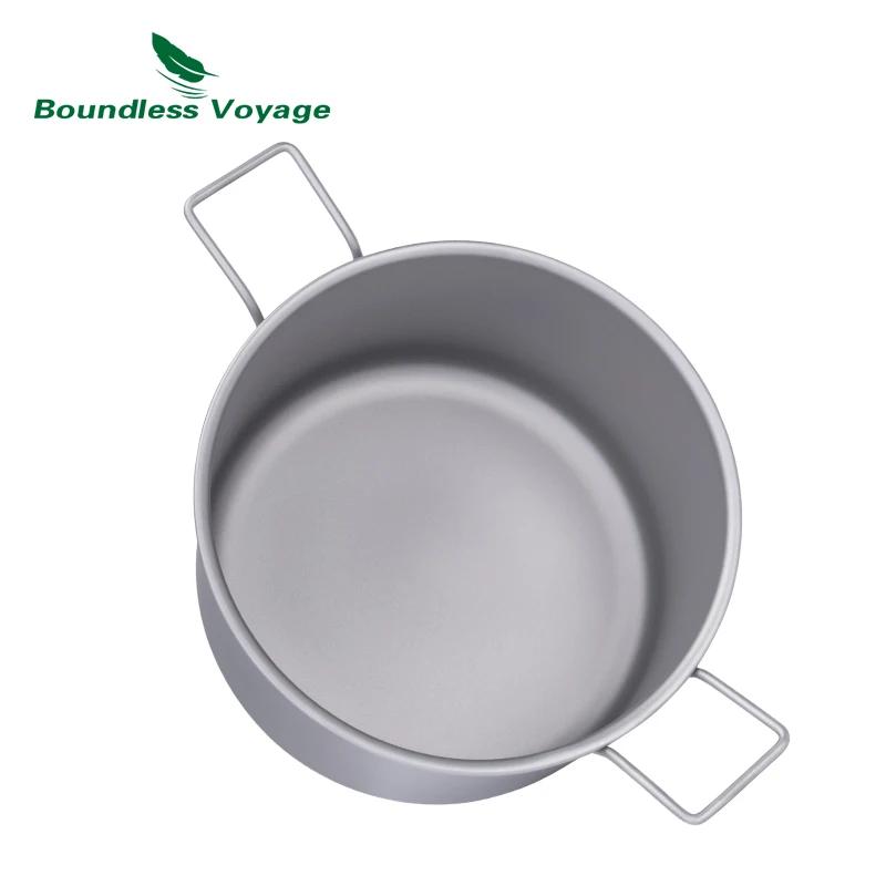 Pot en titane Voyage sans limites 1,2 l 1,8 l 2,4 l, ensemble de cuisine de Camping, Pot de sac à do