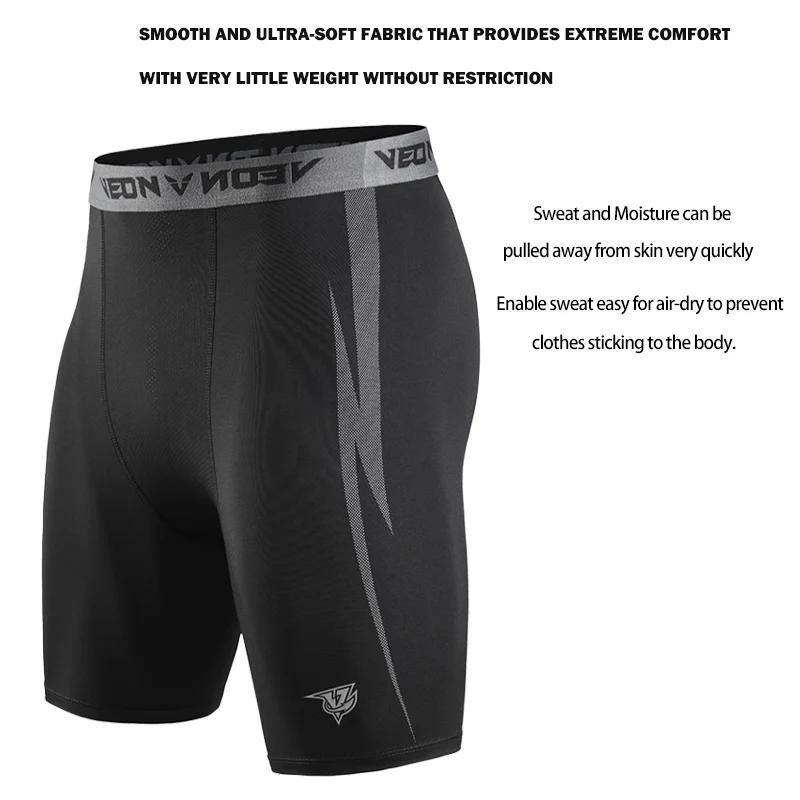Short compression homme noir sportif - Spandex running athlétique sous-vêtement performance
