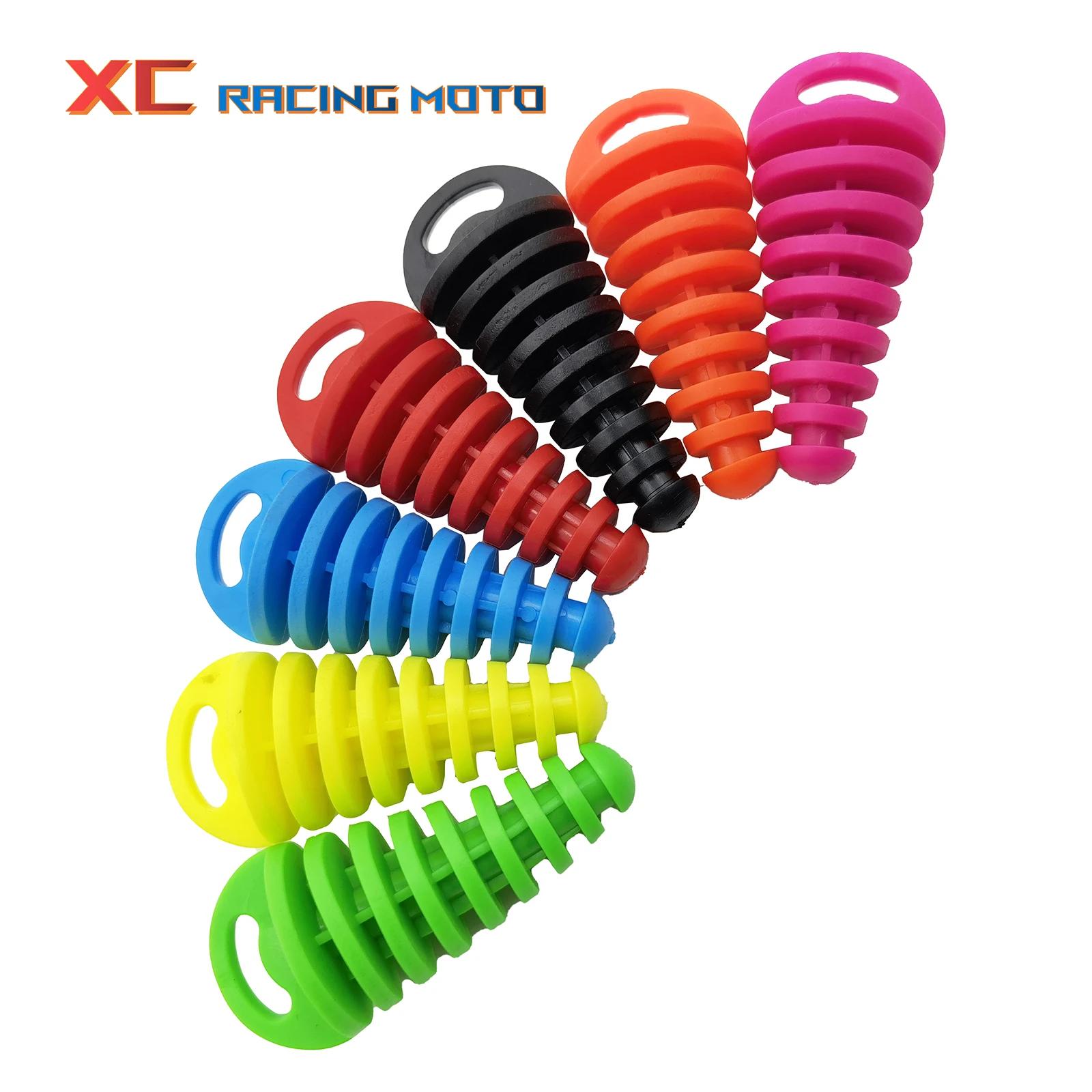 Bouchon de tuyau d'échappement moto Motocross tuyau d'échappement PVC bouchon de purge d'air bouchon