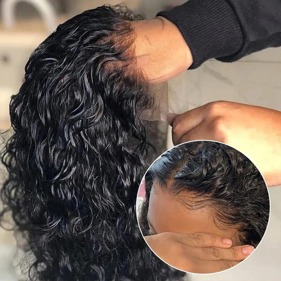 Perruque Courte Bob 13x4 HD Lace Front Ondulée Bouclée 230% Densité, Cheveux Humains Brésiliens 100%