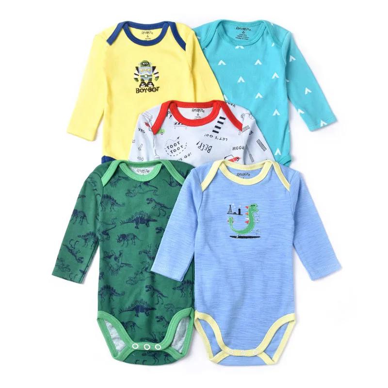 Body pour bébé en coton à manches longues, 5 pièces, 3M-24M, à ailes