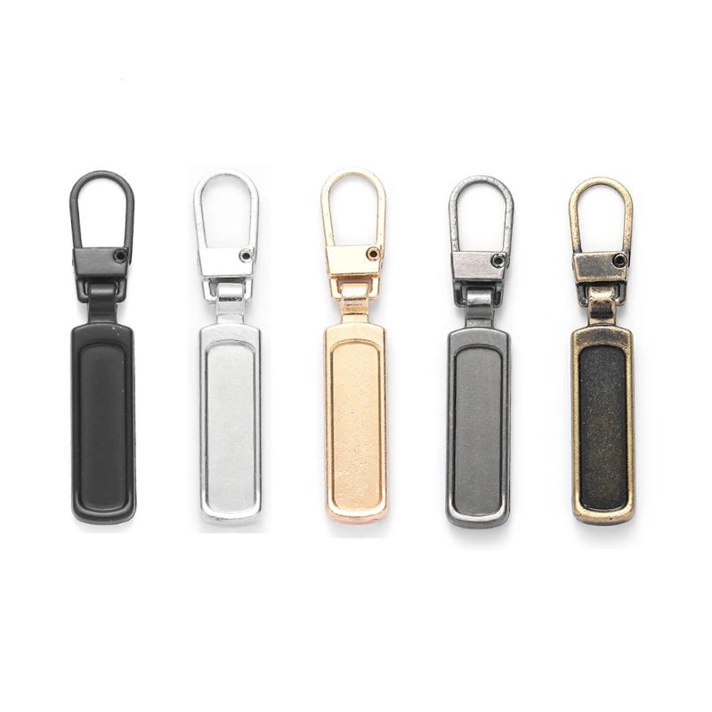 5 pièces couture bricolage détachable fermeture éclair tête fermeture éclair tirer pratique robuste