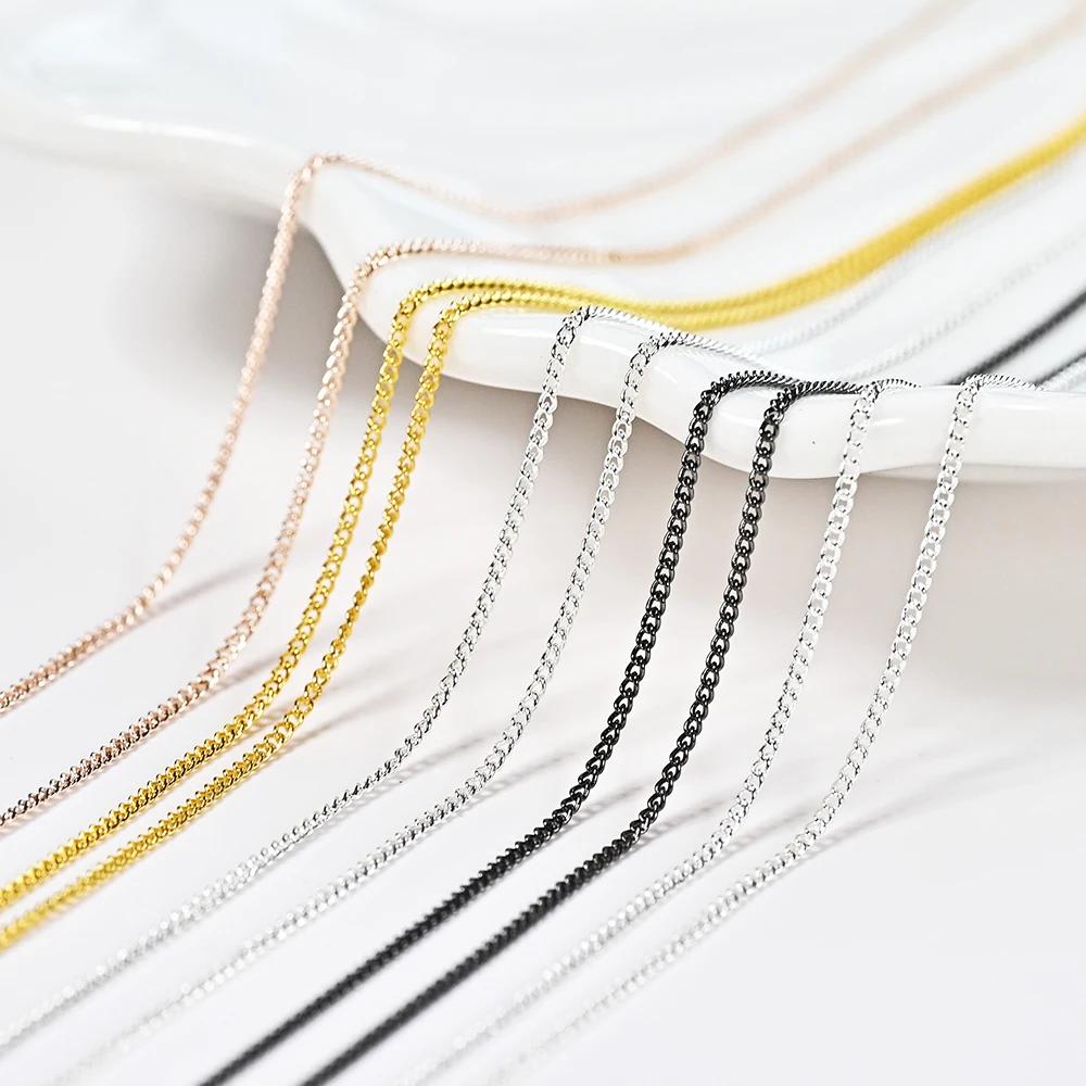 Chaîne métallique de 100CM pour Nail Art, strass, clous en alliage d'or/argent, chaînes de décoratio