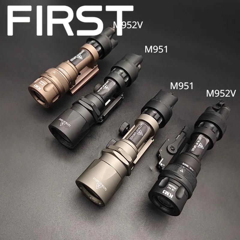 Lampe de poche tactique en métal M951 M952V, stroboscopique LED Surefir avec armes à montage QD M93,