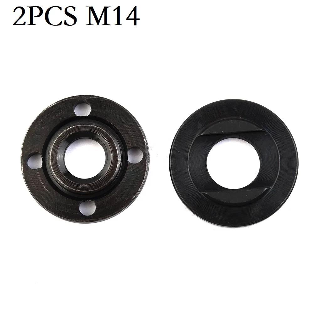 Jeu d'écrous de bride intérieure et extérieure pour meuleuse d'angle, filetage M14, 2 pièces, outils