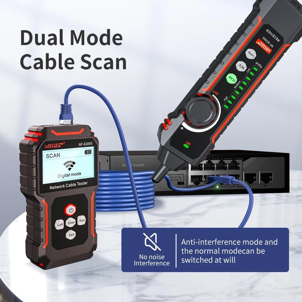 NOYAFA NF-8209S traqueur de câble réseau testeur de mesure Lan outils réseau affichage LCD mesure lo