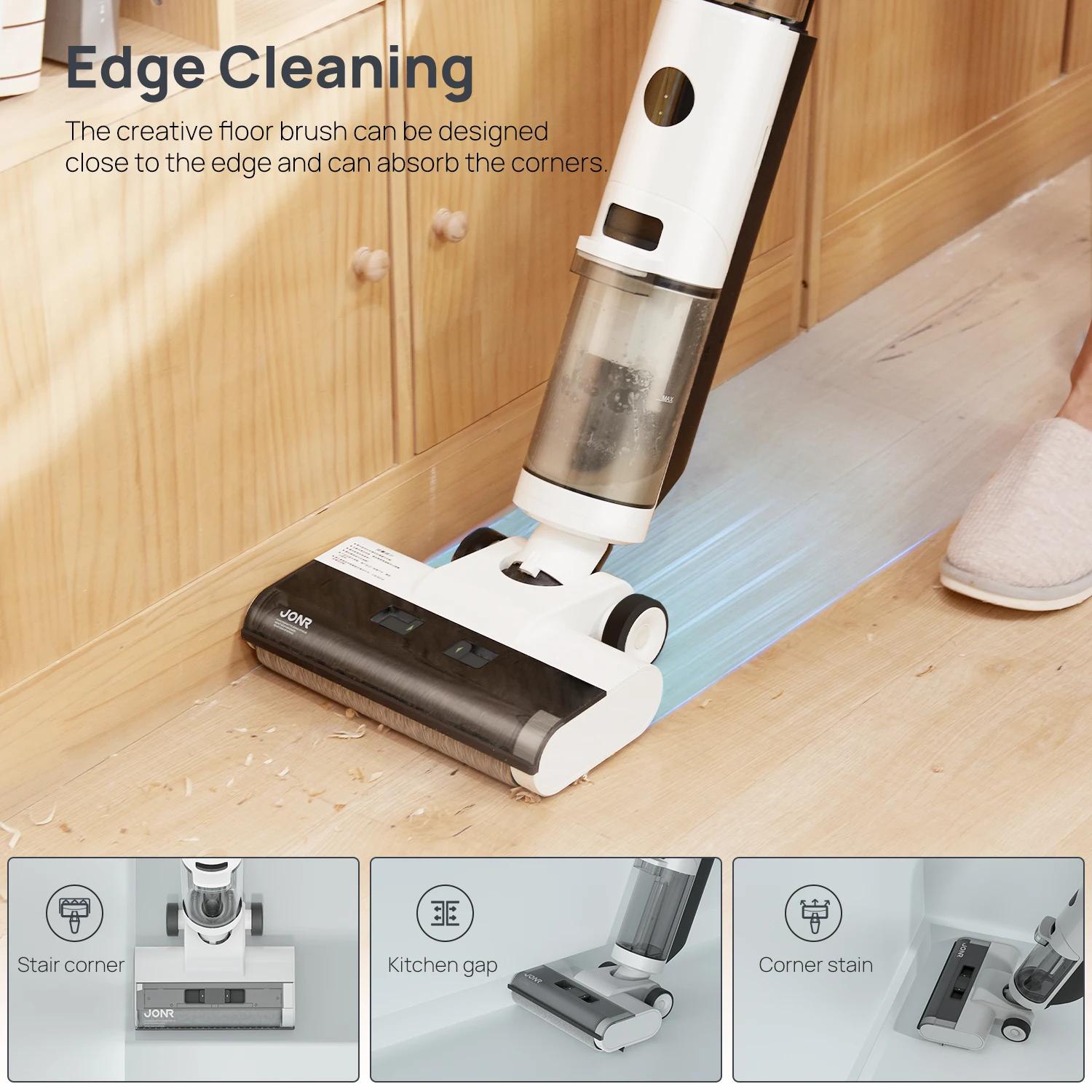 JONR ED12-Aspirateur Intelligent Sans Fil à Sec, Nettoyeur de Sol/Vadrouille à Eau