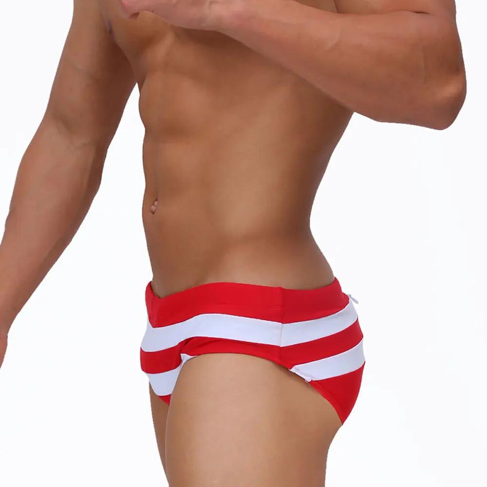 Slip de bain pour hommes, Sexy, avec dos ouvert, fermeture éclair, pantalon de plage, Sport, maillot