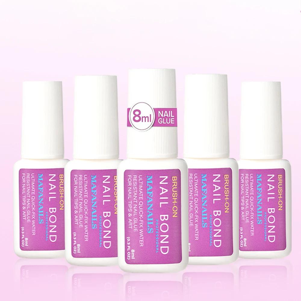 Colle à ongles à séchage rapide, 8ml, pour faux ongles, paillettes, acrylique, décoration de strass,