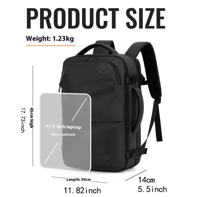 Sac à dos de compression sous vide pour hommes, sac à dos extensible à séparation sèche et humide, s