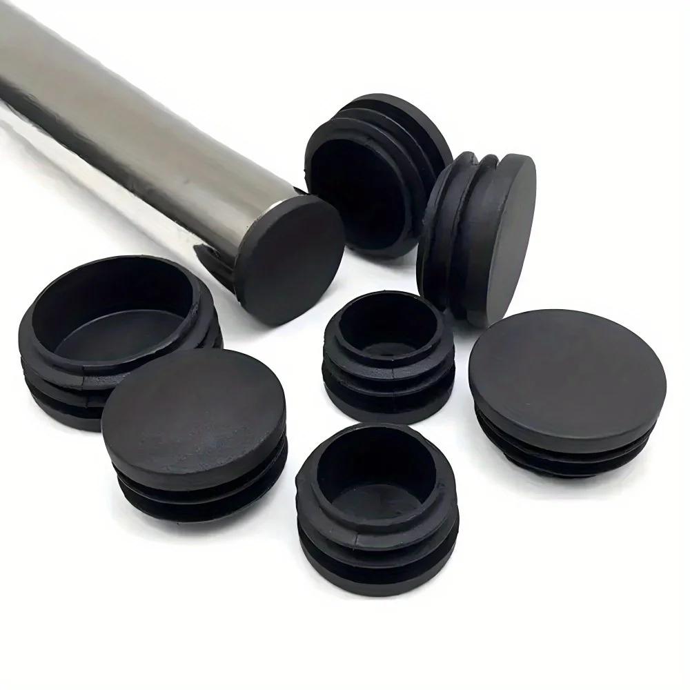 Bouchons de trou en plastique ronds, inserts pour tubes métalliques, bouchons de quincaillerie, clôt