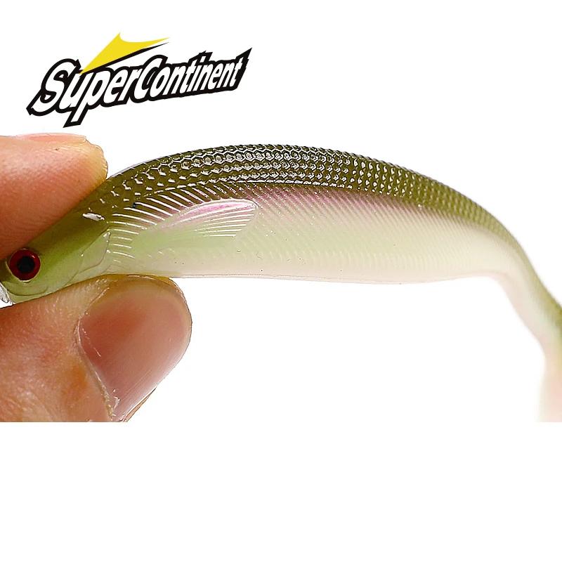 2022 Supercontinent ShadTeez 5 cm/7 cm/10 cm brochet Zander prédateur pêche yeux 3d leurre souple le