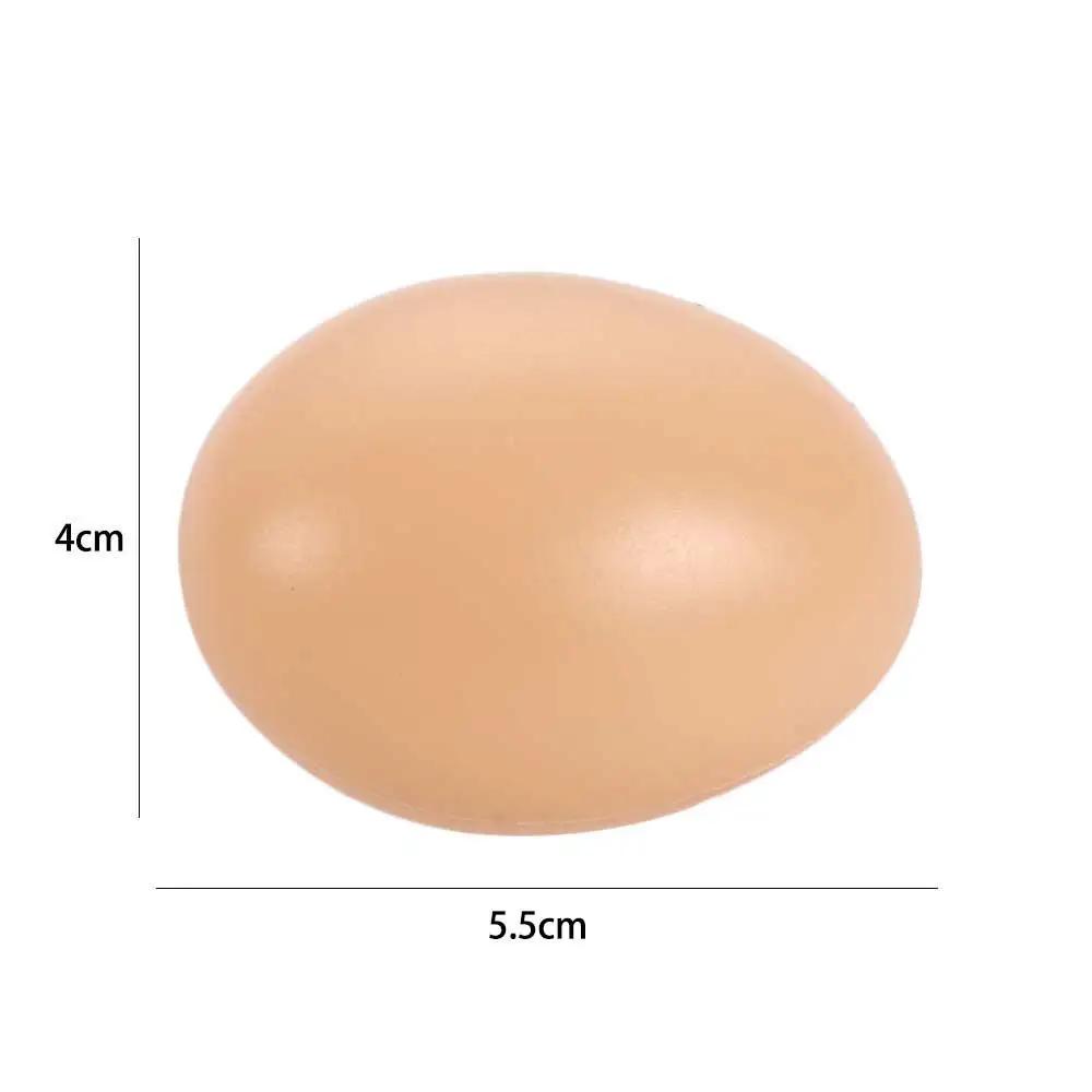 10 pièces/ensemble oeuf poule volaille élevage Simulation faux oeufs artificiels en plastique peintu